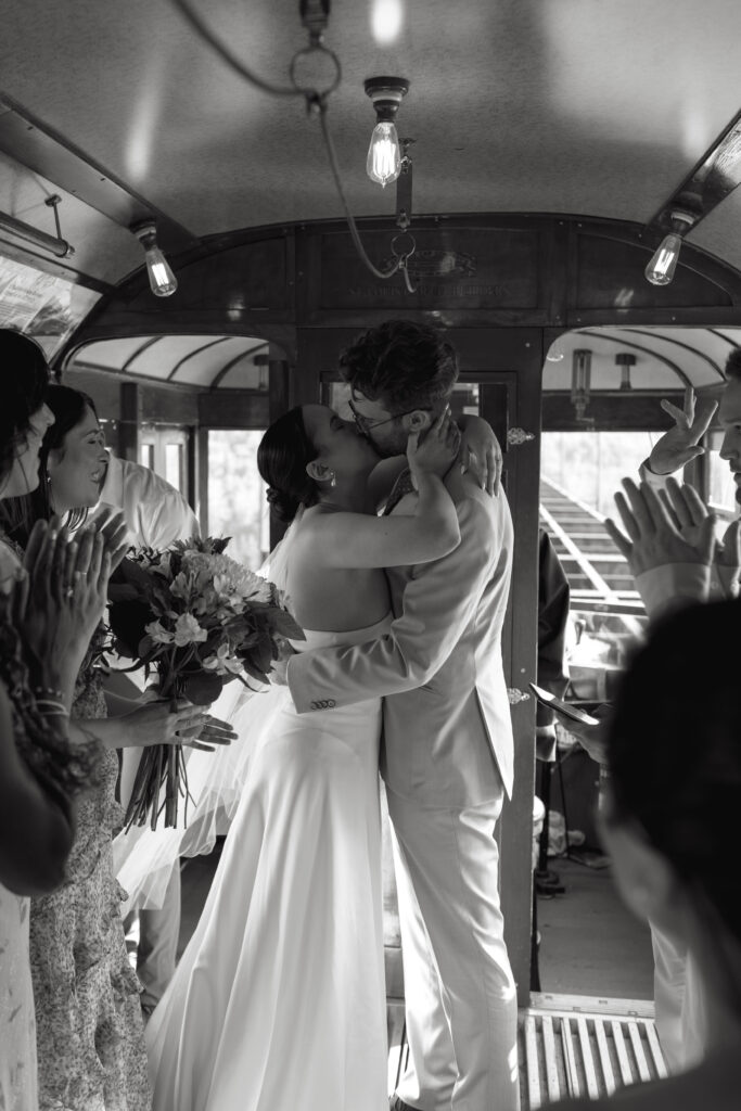 wedding at high level street car Edmonton 